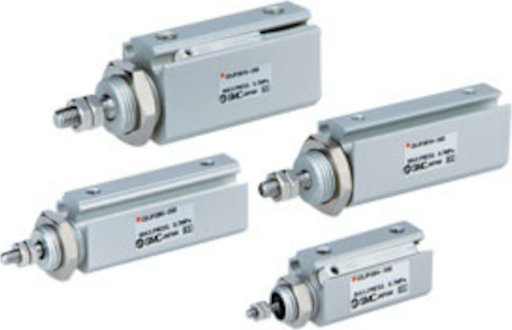 C(D)JP2, Silownik miniaturowy, dwustronnego dzialania, z jednostronnym tloczyskiem